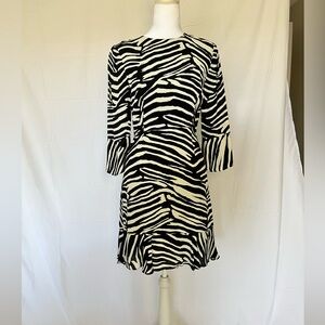 Whistles Zebra Print Women's Dress - Size: 2